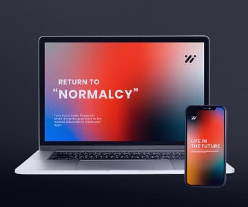 Meditation app screen on a laptop